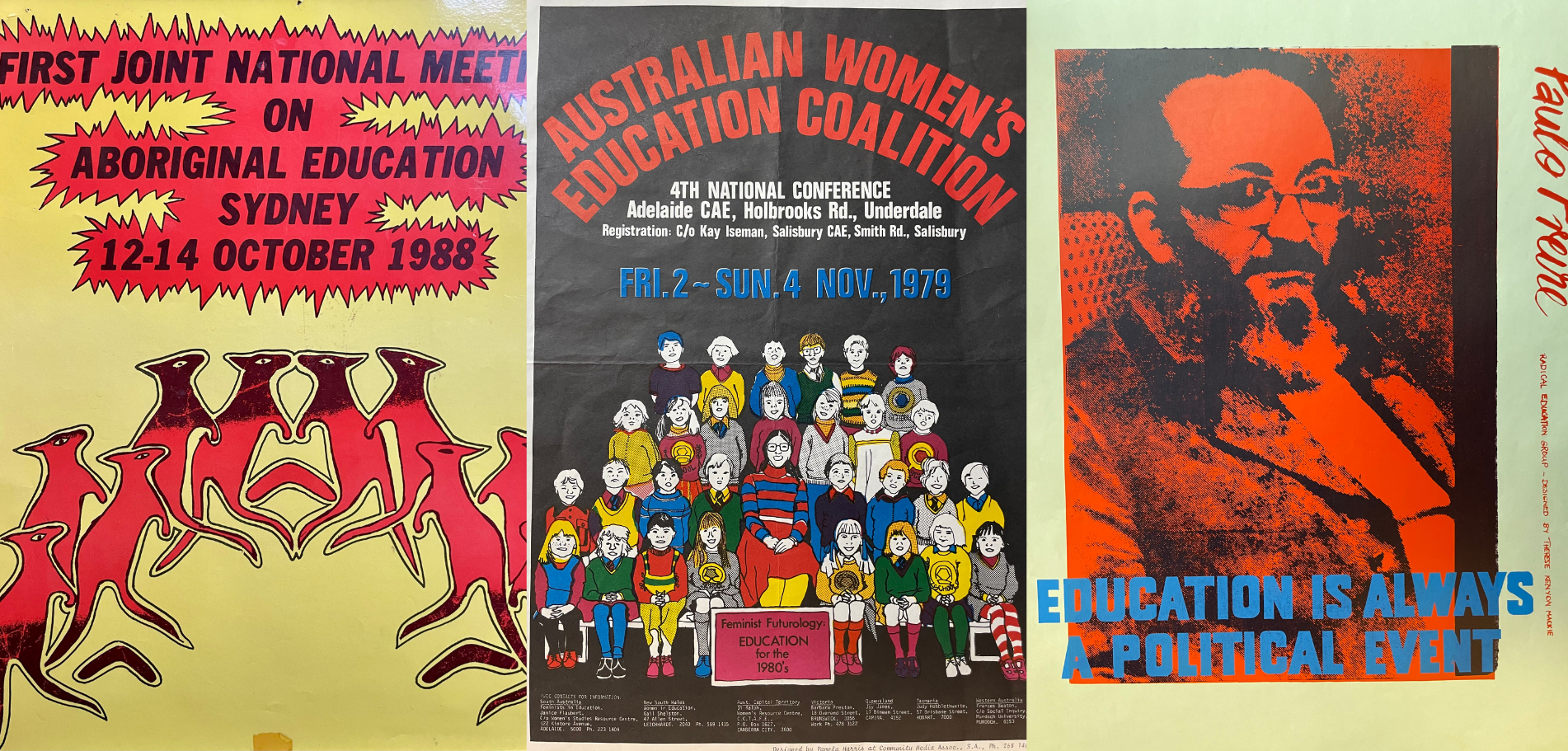 Historic education activism poster